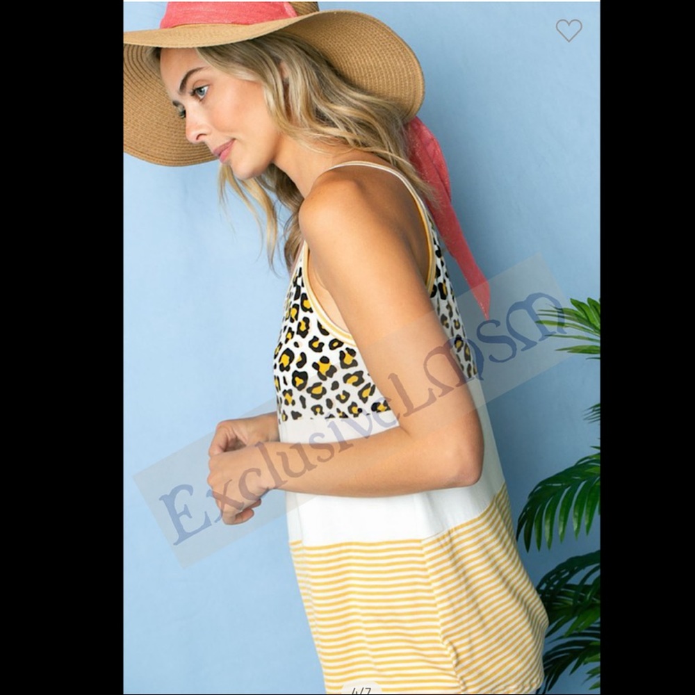 Color Block Tank Top - Picture 3 of 4